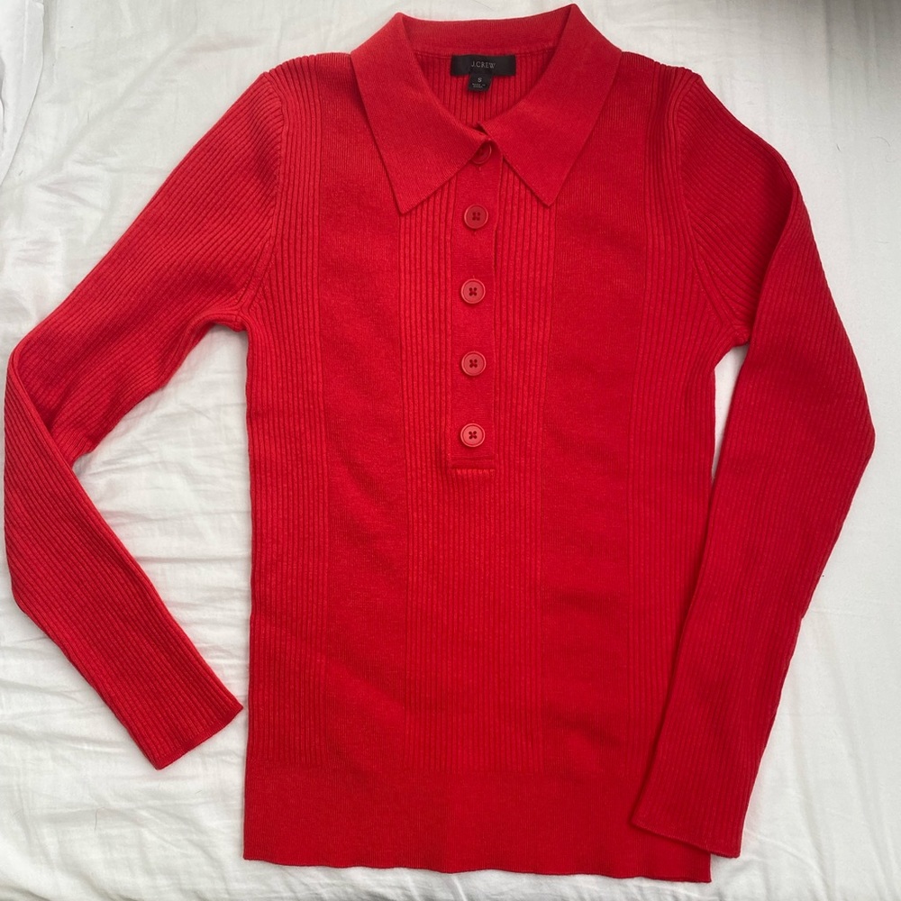 Jcrew Collared silk-blend sweater